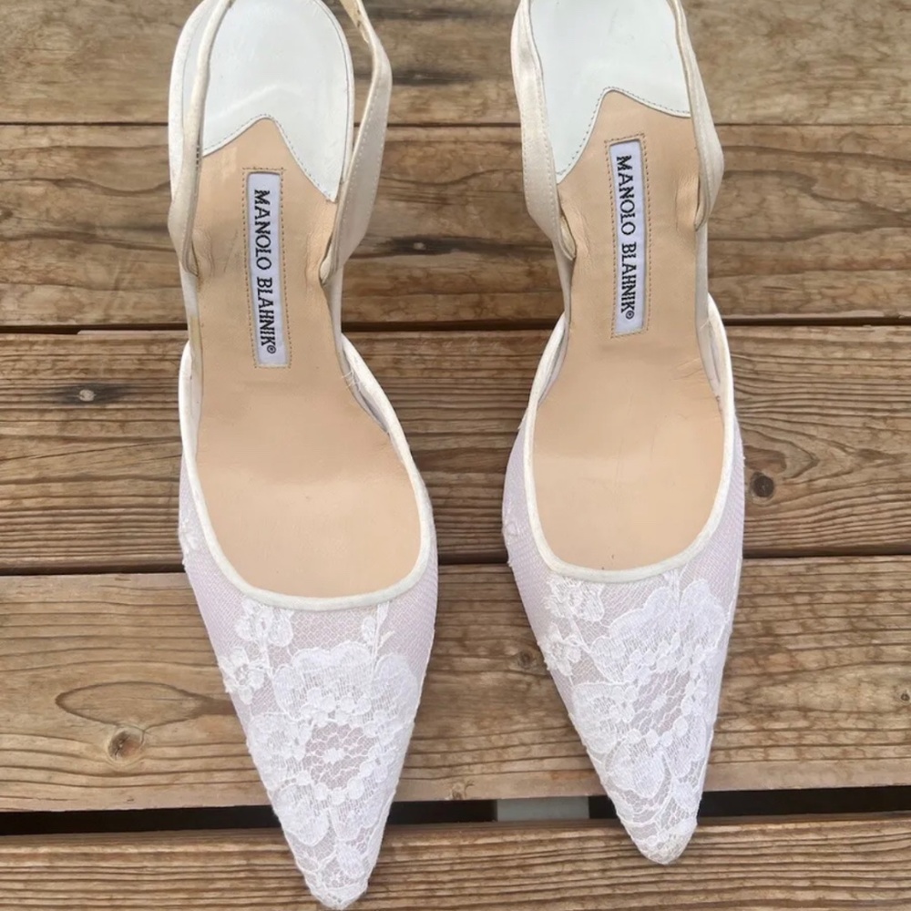 Manolo Blahnik wedding heels 39.5